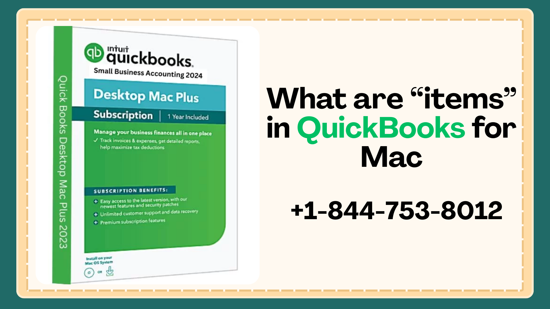 What are “items” in QuickBooks for Mac