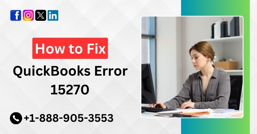 QuickBooks Error 15270