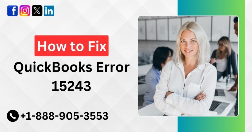 QuickBooks Error 15243