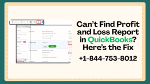 Profit and Loss Report in QuickBooks