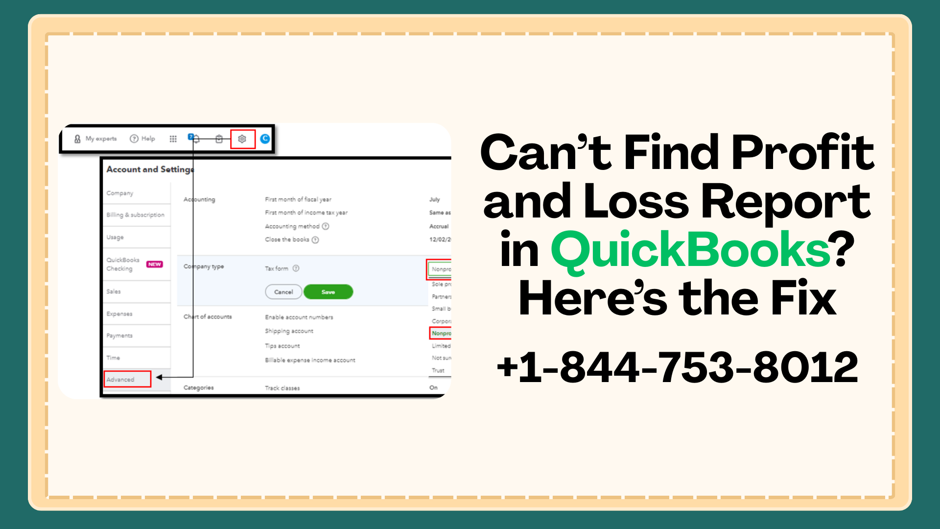 Profit and Loss Report in QuickBooks