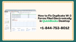 Duplicate W-3 Forms Filed Electronically