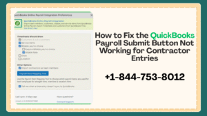 QuickBooks Payroll Submit button not working