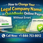 Company Name in QuickBooks Online