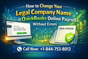 Company Name in QuickBooks Online