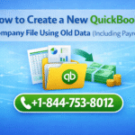 QuickBooks company file using old data