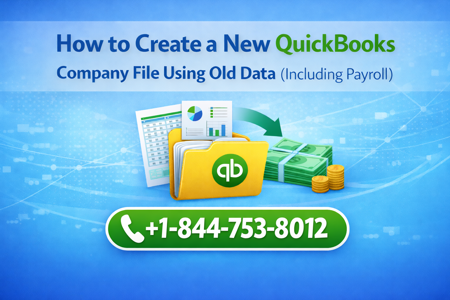 QuickBooks company file using old data