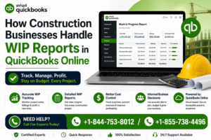 WIP Reports in QuickBooks Online